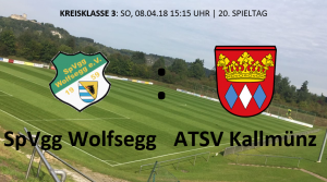 SpVgg Wolfsegg vs ATSV Kallmünz @ Sportplatz Wolfsegg