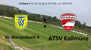 Spieltag 13: SV Wenzenbach II vs ATSV Kallmünz @ Sportgelände Wenzenbach, Platz 2
